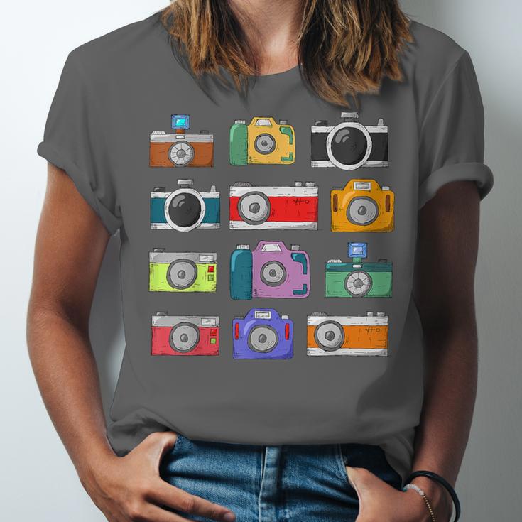 Camera Hand Drawn Old Nostalgia Retro Lens Styles Unisex Jersey T-Shirt Camera Hand Drawn Old Nostalgia Retro Lens Styles Unisex Jersey T-Shirt