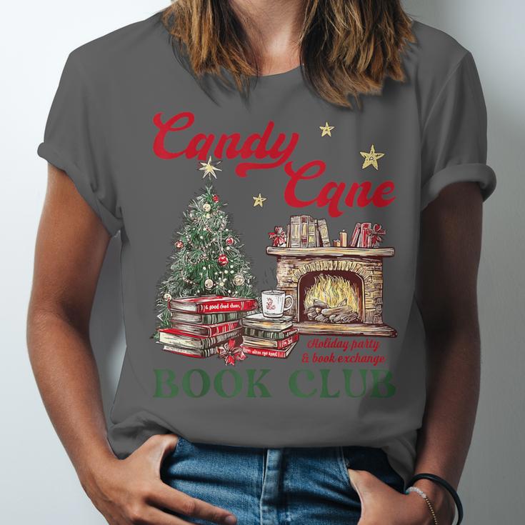 Candy Cane Book Club Holiday Party & Book Exchange Unisex Jersey T-Shirt Candy Cane Book Club Holiday Party & Book Exchange Unisex Jersey T-Shirt