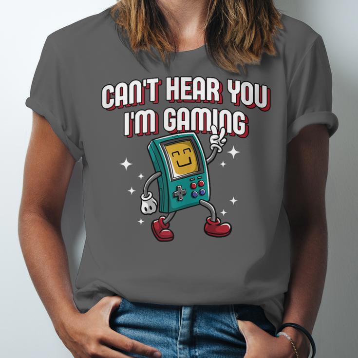 Cant Hear You Im Gaming Introvert Gamer Antisocial Unisex Jersey T-Shirt Cant Hear You Im Gaming Introvert Gamer Antisocial Unisex Jersey T-Shirt