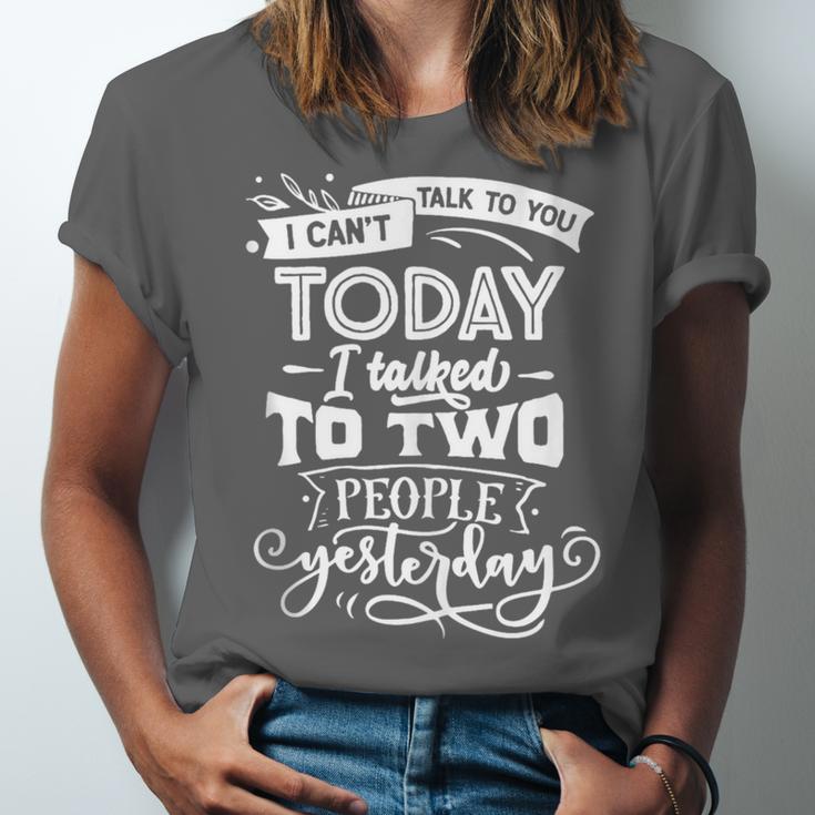 I Can't Today Sassy Introvert Anti Social Unisex Jersey T-Shirt I Can't Today Sassy Introvert Anti Social Unisex Jersey T-Shirt