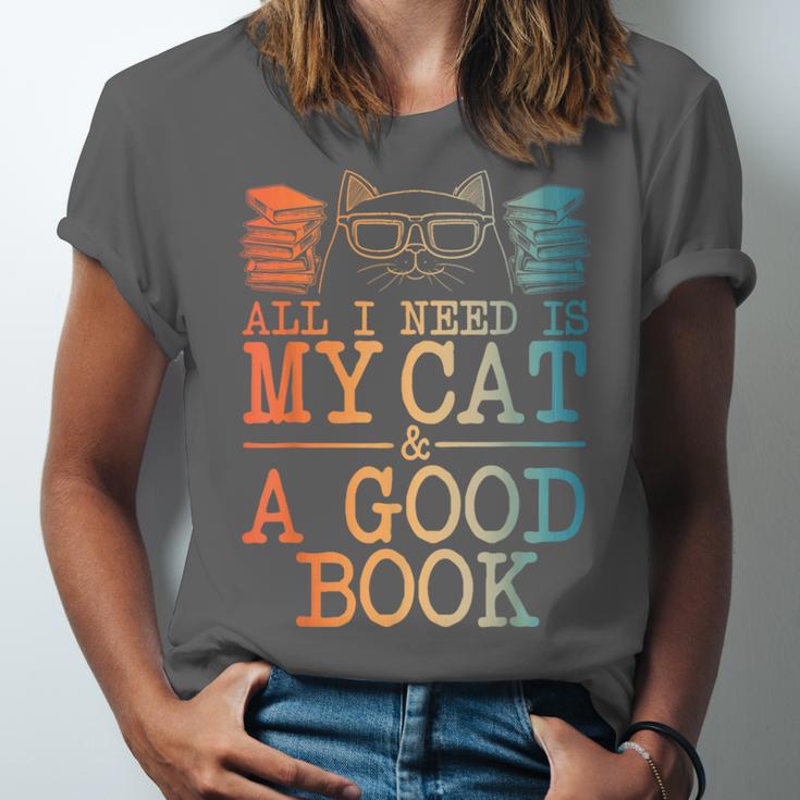 Cat & Book Art For Men Women Cat Librarian Novel Book Lover Unisex Jersey T-Shirt Cat & Book Art For Men Women Cat Librarian Novel Book Lover Unisex Jersey T-Shirt