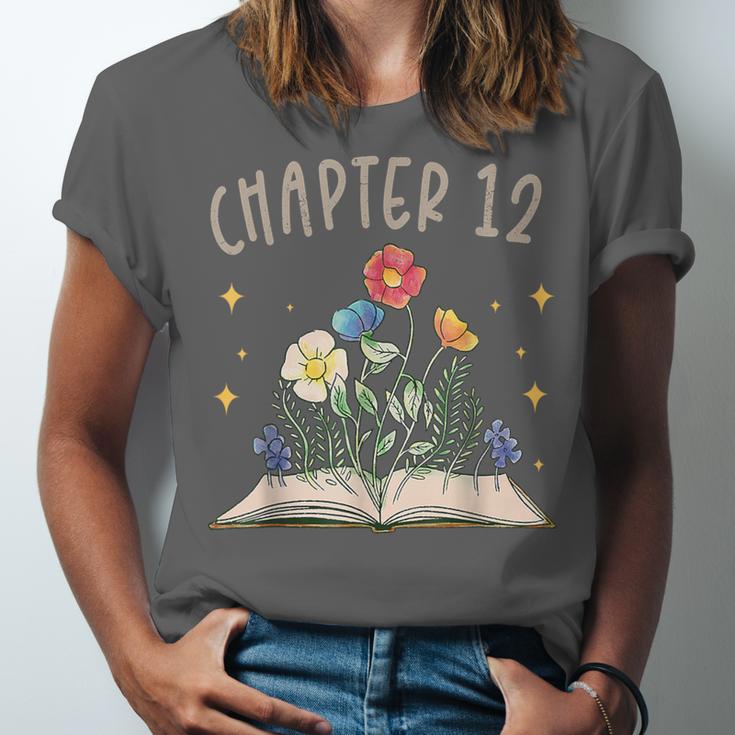Chapter 12th Birthday Bookworm 12 Years Old For Book Lovers Unisex Jersey T-Shirt Chapter 12th Birthday Bookworm 12 Years Old For Book Lovers Unisex Jersey T-Shirt