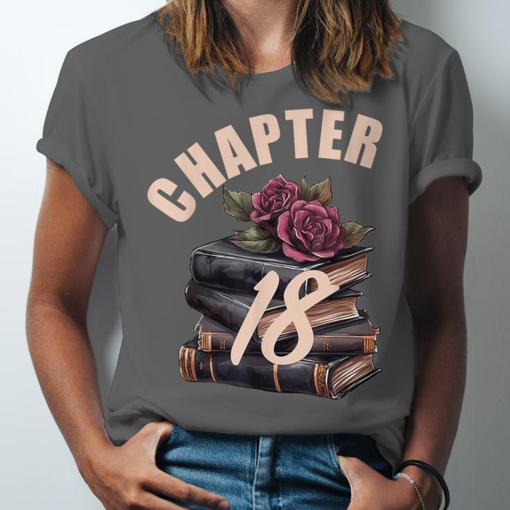 Chapter 18 18th Birthday Women Book Lovers Its My Birthday Unisex Jersey T-Shirt