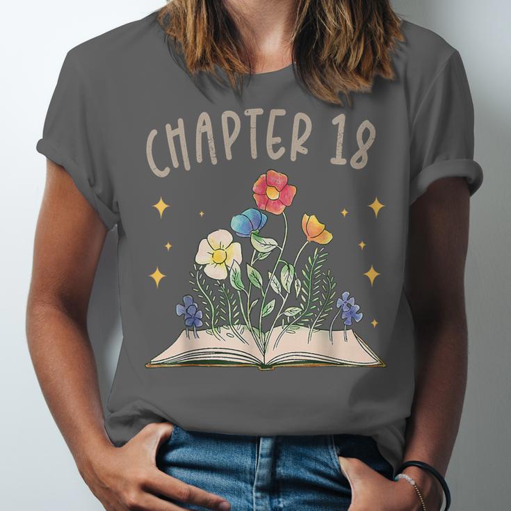 Chapter 18th Birthday Bookworm 18 Years Old For Book Lovers Unisex Jersey T-Shirt
