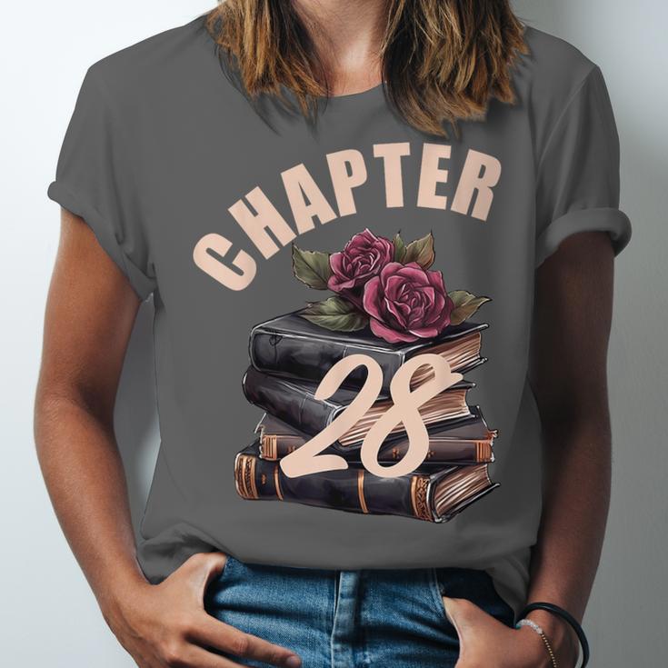 Chapter 28 28th Birthday Women Book Lovers Its My Birthday Unisex Jersey T-Shirt