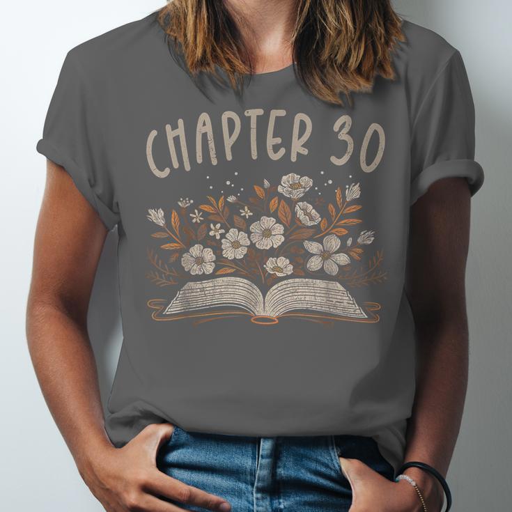 Chapter 30th Birthday Bookworm 30 Years Old For Book Lovers Unisex Jersey T-Shirt Chapter 30th Birthday Bookworm 30 Years Old For Book Lovers Unisex Jersey T-Shirt