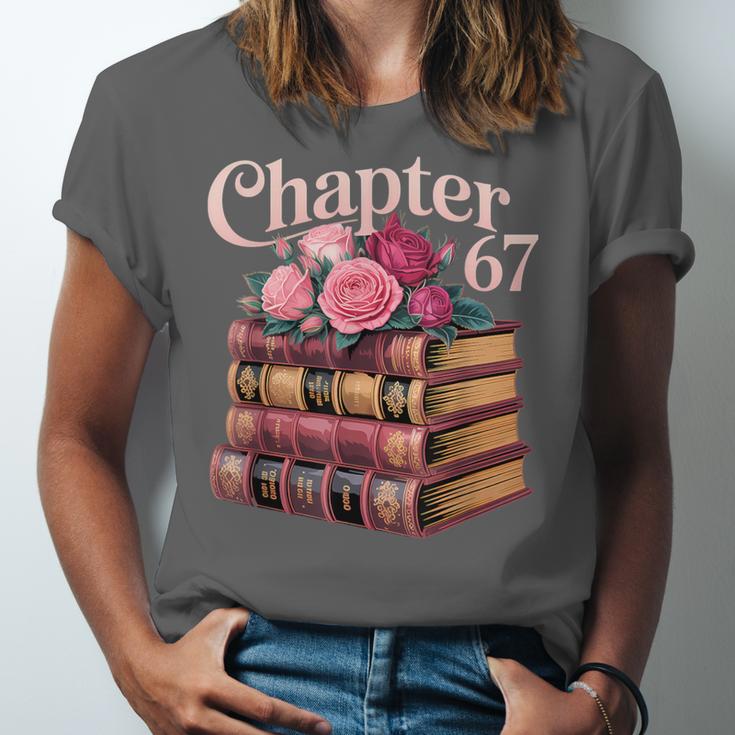 Chapter 67 Floral Book Stack Unisex Jersey T-Shirt