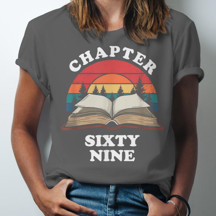 Chapter Sixty Nine Book Reading 69th Birthday 69 Year Old Unisex Jersey T-Shirt