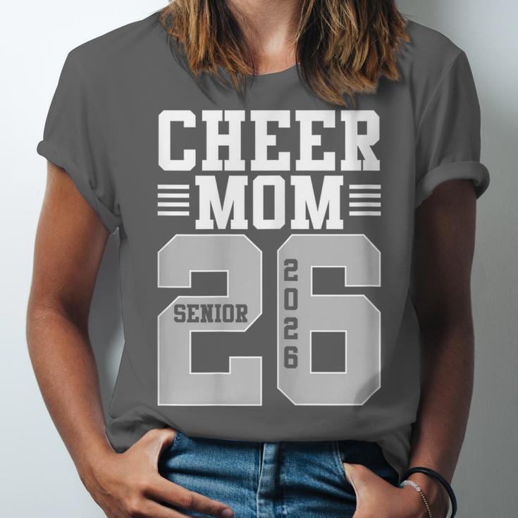 Cheer Mom Senior 2026 Cheerleaders Graduation Mother Unisex Jersey T-Shirt