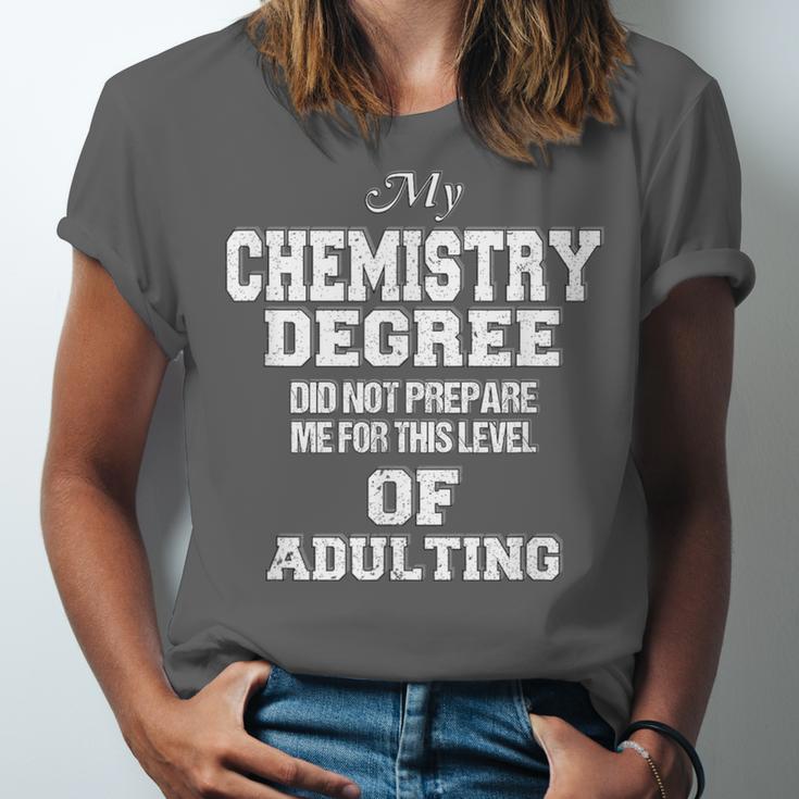 Chemistry Degree Graduation Quote Unisex Jersey T-Shirt