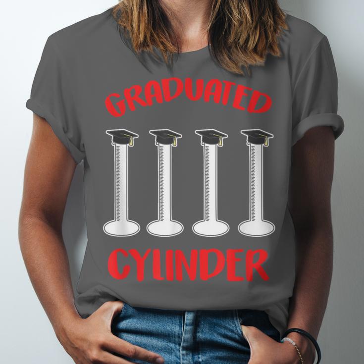 Chemistry Science Joke Graduated Cylinder Graduation T-Shirt Unisex Jersey T-Shirt