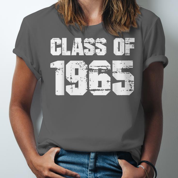 Class Of 1965 High School College Graduation Reunion Unisex Jersey T-Shirt
