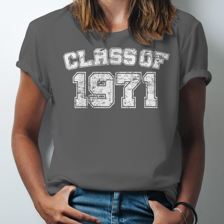 Class Of 1971 71 School Tee Shirt Graduation Class Party Unisex Jersey T-Shirt