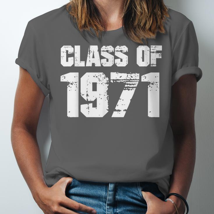Class Of 1971 High School College Graduation Reunion T-Shirt Unisex Jersey T-Shirt
