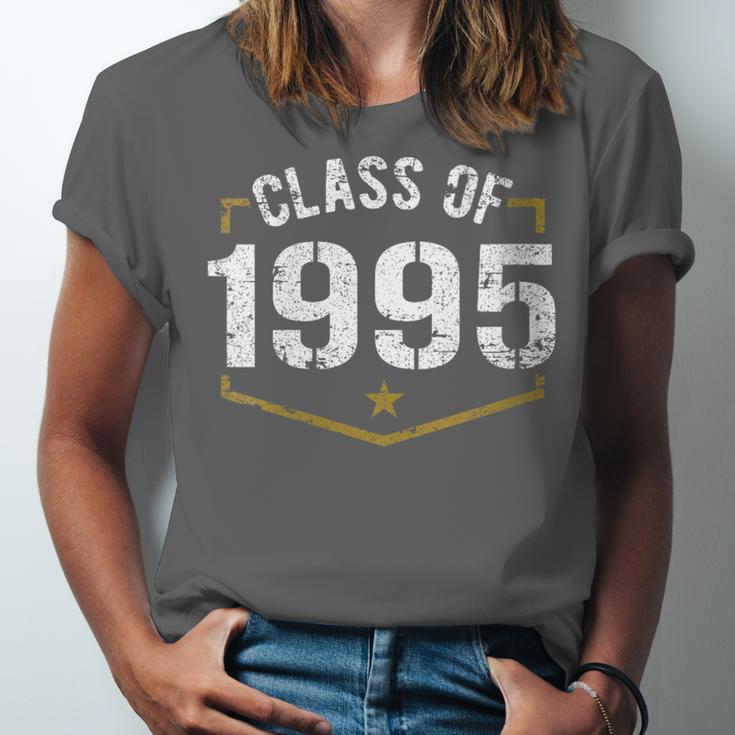 Class Of 1995 School Reunion Graduation Vintage Style Unisex Jersey T-Shirt