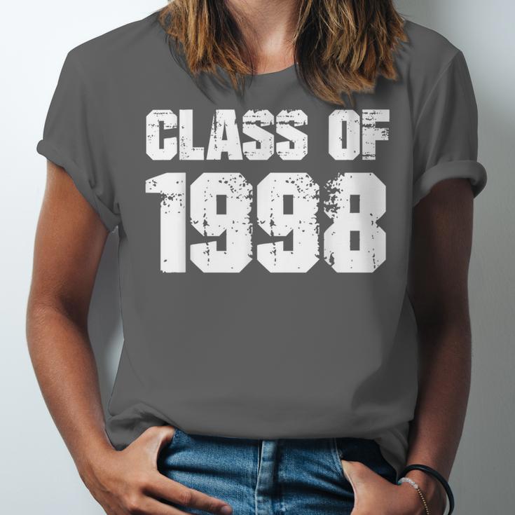 Class Of 1998 High School College Graduation Reunion Unisex Jersey T-Shirt