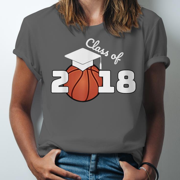 Class Of 2018 Basketball Senior Graduation Shirt Grad Unisex Jersey T-Shirt