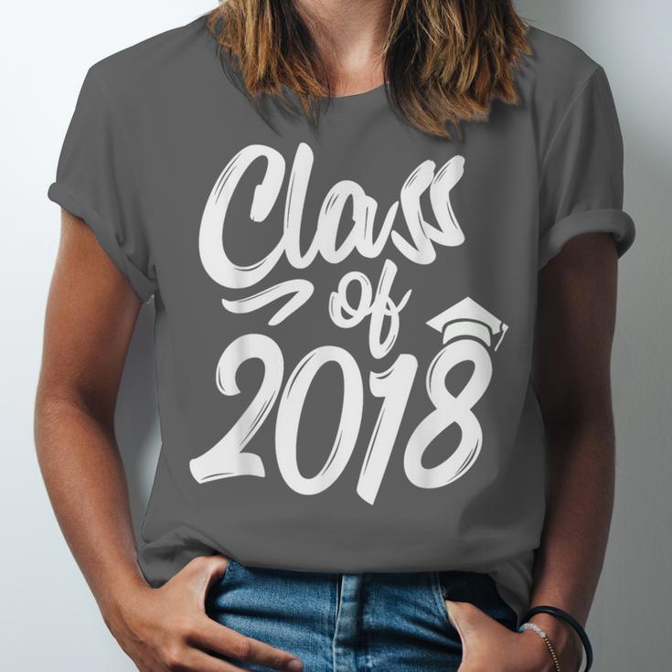 Class Of 2018 Graduation Cap Trendy Cute Unisex Jersey T-Shirt