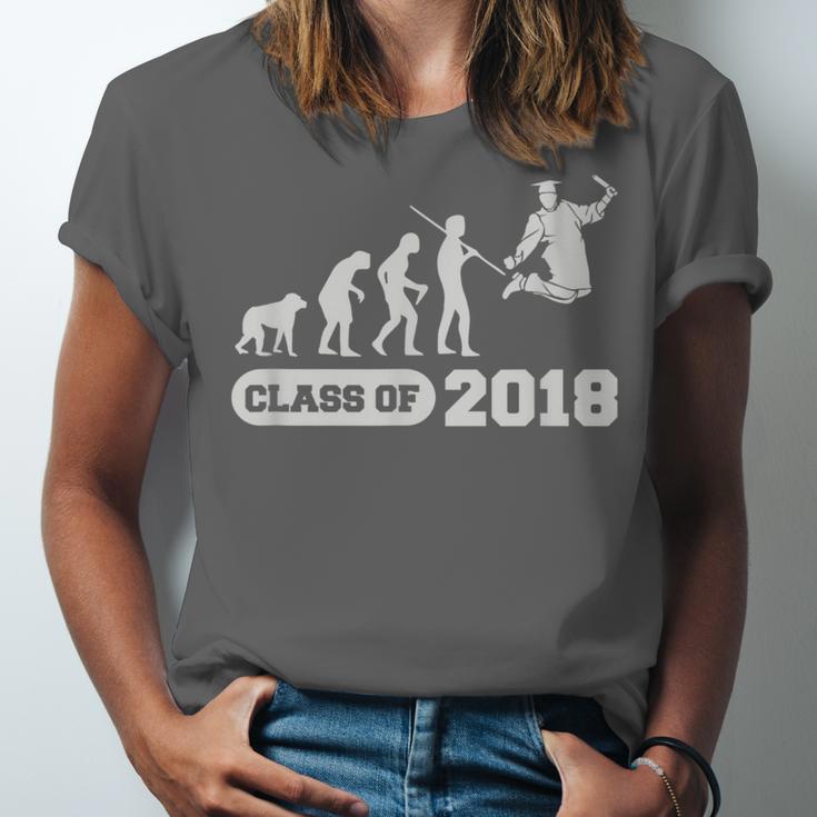Class Of 2018 Graduation Evolution Unisex Jersey T-Shirt