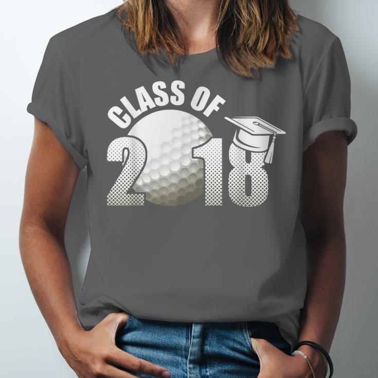 Class Of 2018 Shirts Graduation Senior Golf Unisex Jersey T-Shirt