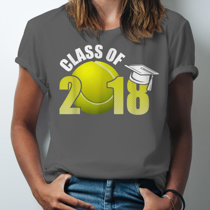 Class Of 2018 Shirts Graduation Senior Tennis Shirt Unisex Jersey T-Shirt