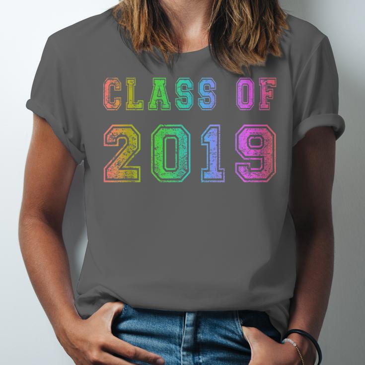 Class Of 2019 High School Graduation Date Graduate Unisex Jersey T-Shirt