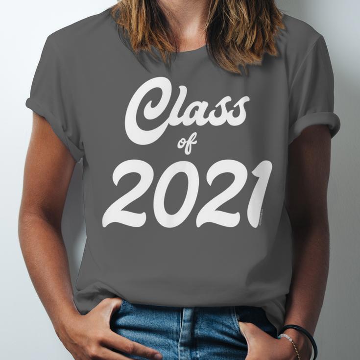 Class Of 2021 Graduation School Spirit Her Senior Class Unisex Jersey T-Shirt