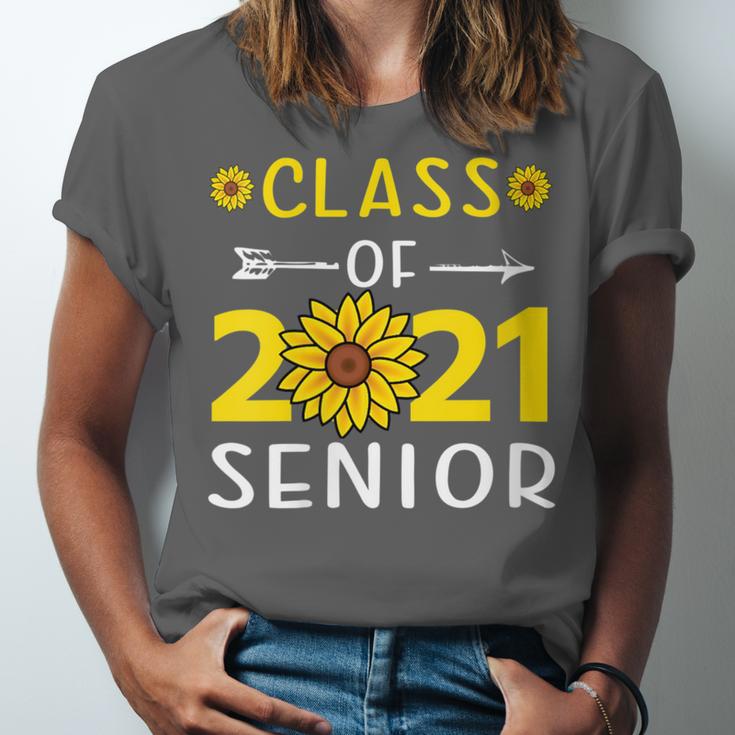 Class Of 2021 Senior Graduation Sunflower Unisex Jersey T-Shirt