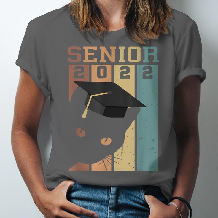 Class Of 2022 Graduation Cat Seniors Grad Unisex Jersey T-Shirt