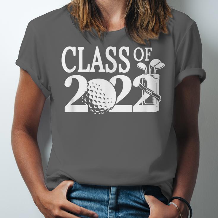 Class Of 2022 Graduation Senior Golf Golfer Player Unisex Jersey T-Shirt