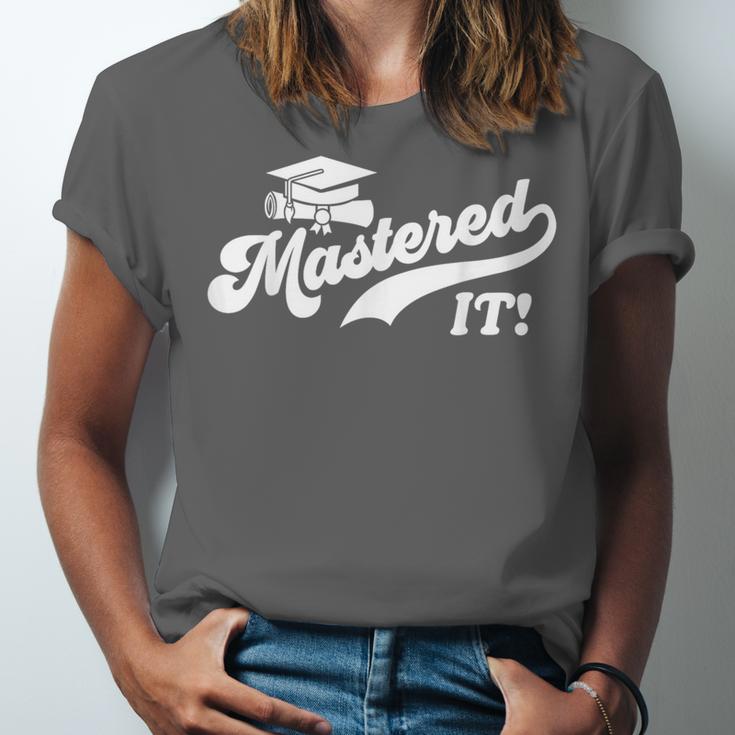 Class Of 2022 Mastered It College Masters Degree Graduation Unisex Jersey T-Shirt