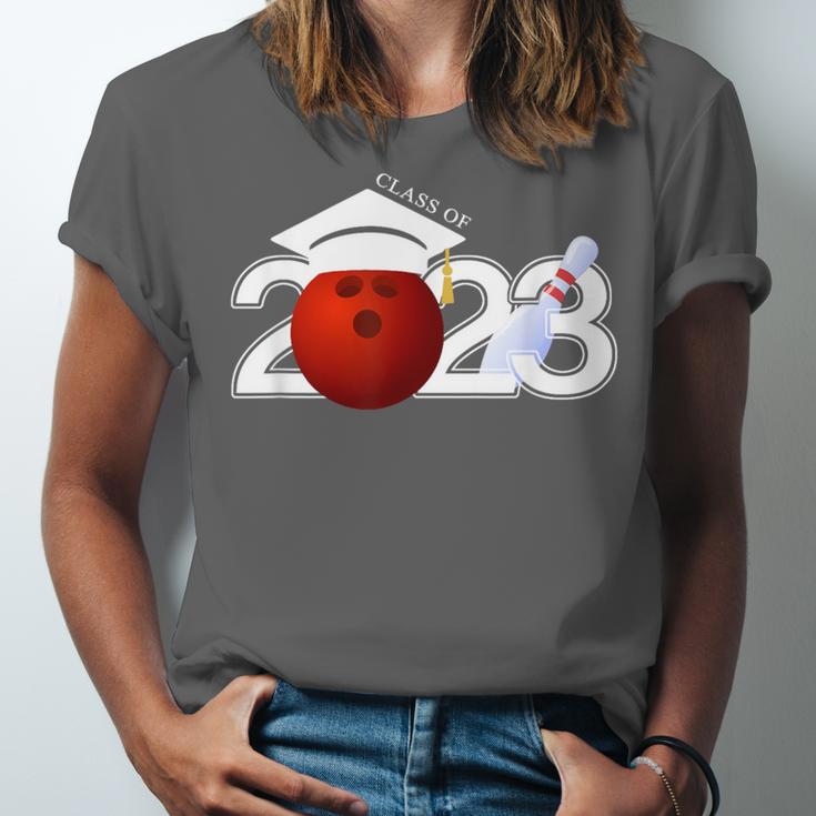 Class Of 2023 Graduation For Him Her Bowling Unisex Jersey T-Shirt