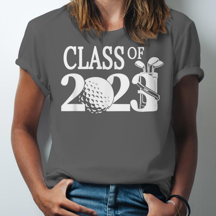Class Of 2023 Graduation Senior Golfer Golf Player Unisex Jersey T-Shirt