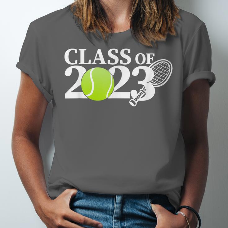 Class Of 2023 Graduation Senior Tennis Player Unisex Jersey T-Shirt