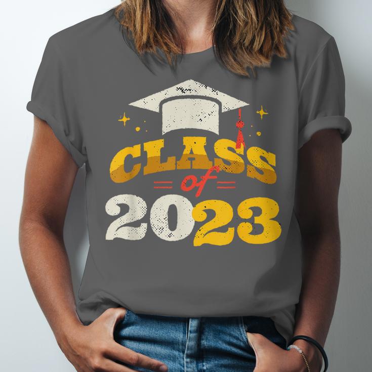 Class Of 2023 School Graduation Vintage Retro Class Of 2023 Unisex Jersey T-Shirt