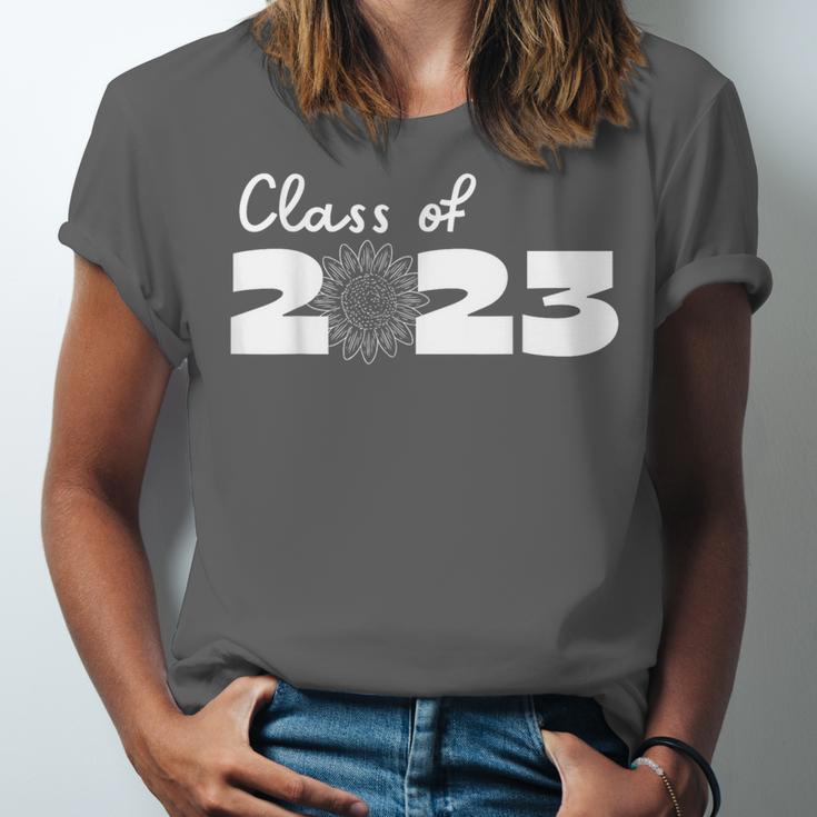 Class Of 2023 Seniors 23 Senior Graduation Idea Flower Unisex Jersey T-Shirt
