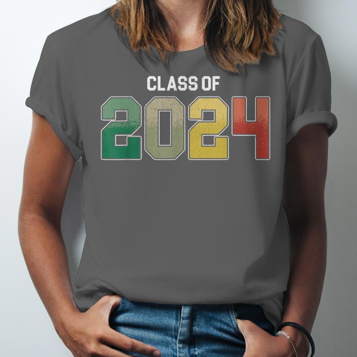 Class Of 2024 College High School Graduation Unisex Jersey T-Shirt