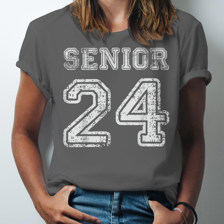 Class Of 2024 Senior Graduation Tee Back To School Vintage Unisex Jersey T-Shirt