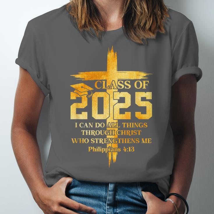 Class Of 2025 Christian Graduation Senior Graduate Men Women Unisex Jersey T-Shirt