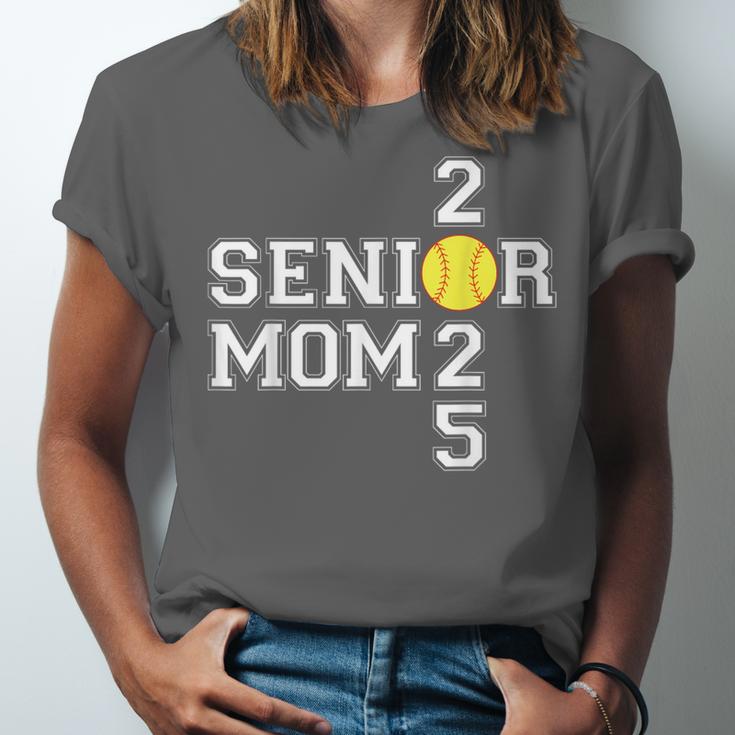 Class Of 2025 Softball Mom Senior Graduation Graduate Women Unisex Jersey T-Shirt