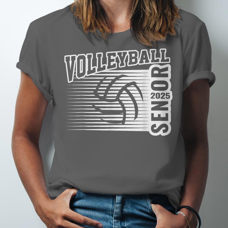 Class Of 2025 Volleyball Senior Class 25 Graduation Unisex Jersey T-Shirt
