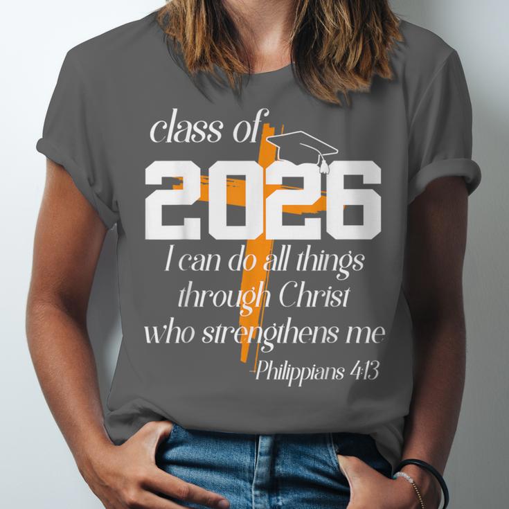 Class Of 2026 Christian Graduation Senior Graduate Unisex Jersey T-Shirt