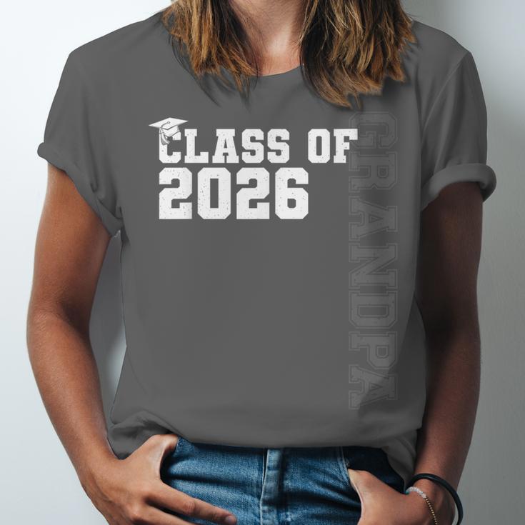 Class Of 2026 Proud Grandpa Of A 2026 Graduate Graduation Unisex Jersey T-Shirt