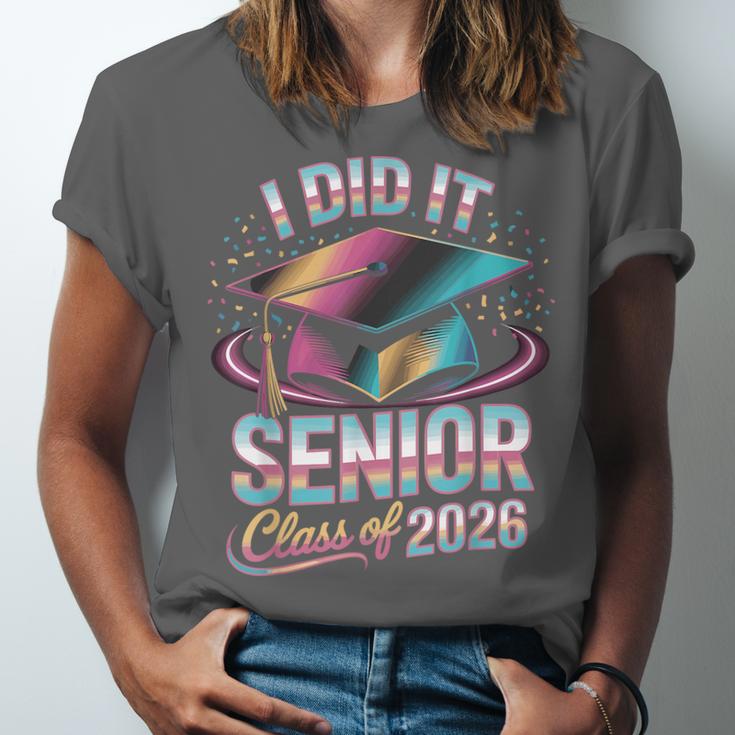 Class Of 2026 Senior Graduation I Did It Unisex Jersey T-Shirt