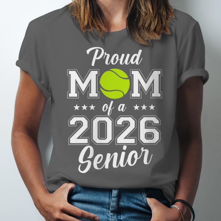 Class Of 2026 Tennis Mom Senior Graduation Graduate Unisex Jersey T-Shirt