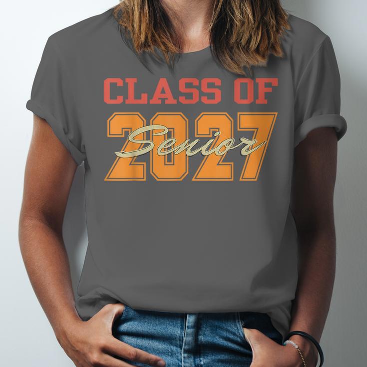 Class Of 2027 Graduation Senior Back To School 2026 Graduat Unisex Jersey T-Shirt