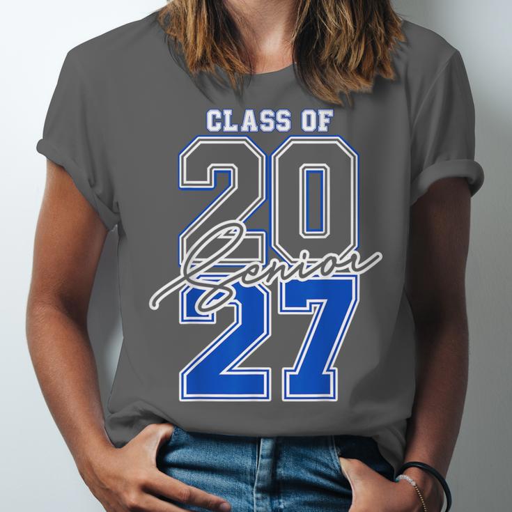 Class Of 2027 Senior 2027 Graduation Unisex Jersey T-Shirt