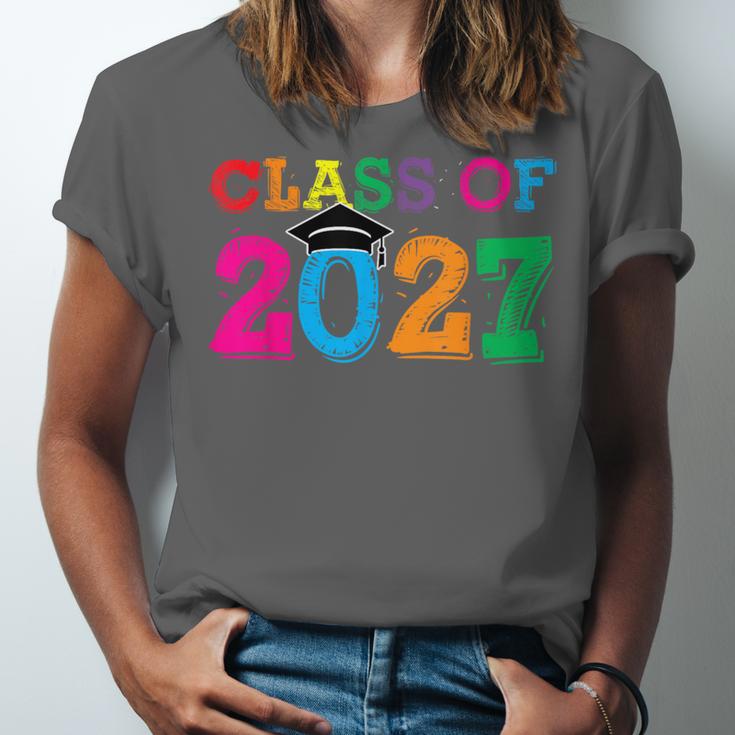 Class Of 2027 Shirt For Boys And Girls Fun 2027 Graduation Unisex Jersey T-Shirt