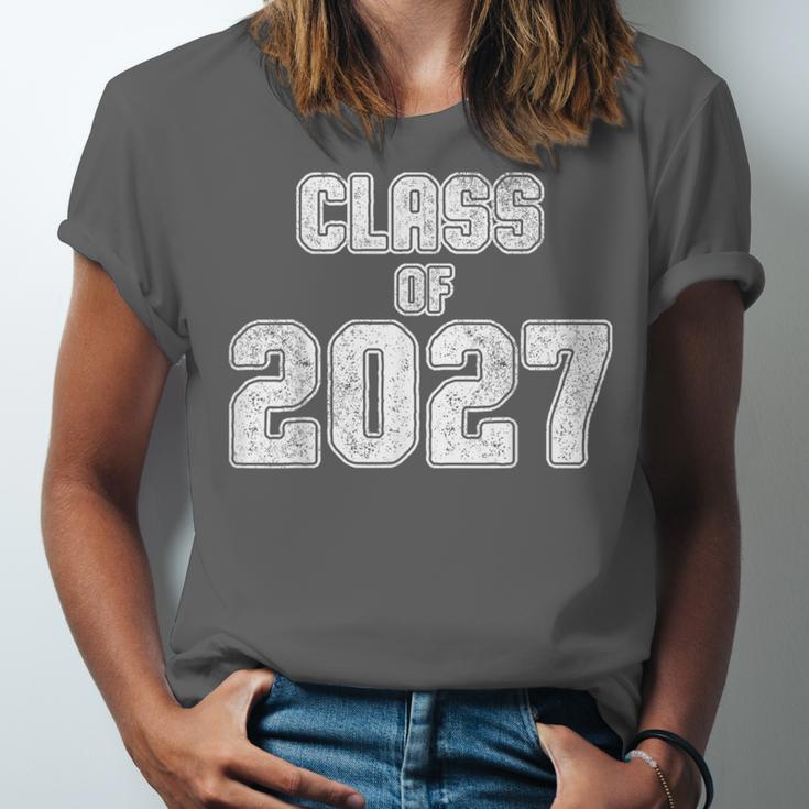 Class Of 2027 Shirt Senior Graduation 2027 Unisex Jersey T-Shirt