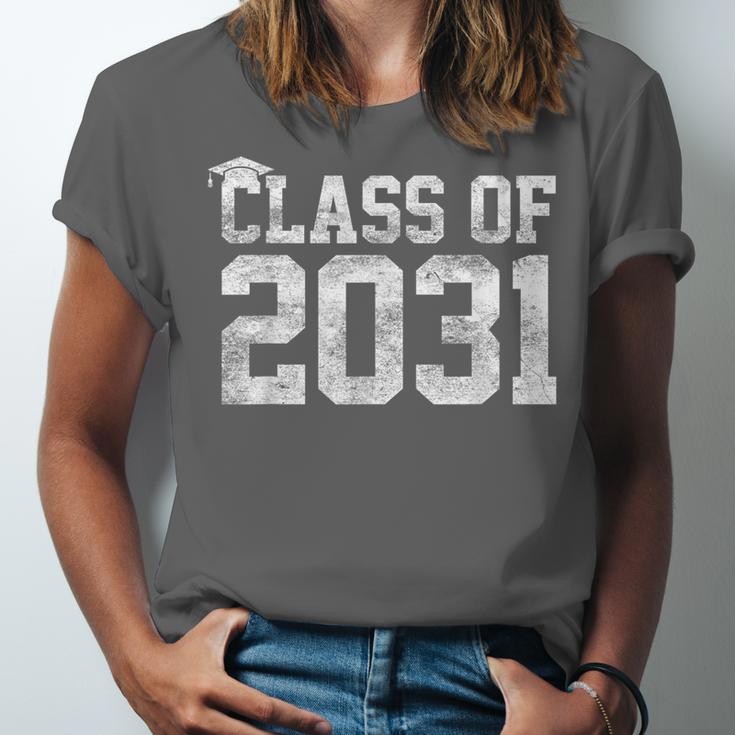 Class Of 2031 Graduation Kindergarten Back To School Unisex Jersey T-Shirt